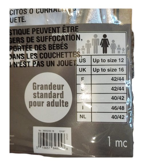 NIB Adult Standard Costume Silver Metallic Flare Mini Skirt (One Size) - Picture 5 of 5